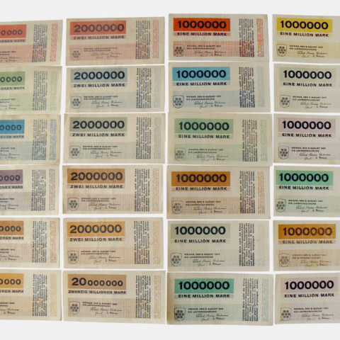 "Notgeld", Design Herbert Bayer, Bauhaus