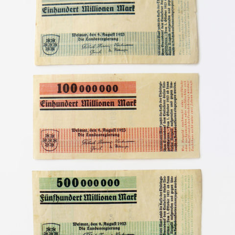 Millions- "Notgeld", Thuringia, Herbert Bayer