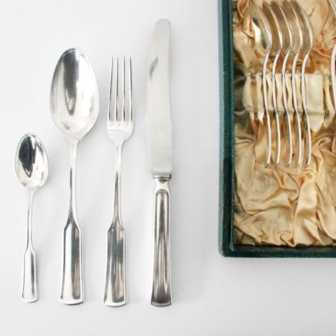 Cutlery for menu, Richard Riemerschmid for Peter Bruckmann