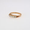 Ring with 5 diamonds, around 2000 - Image 2