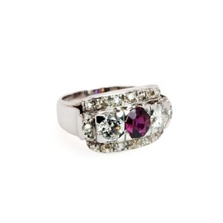 Alliance ring with fine ruby, 1930s