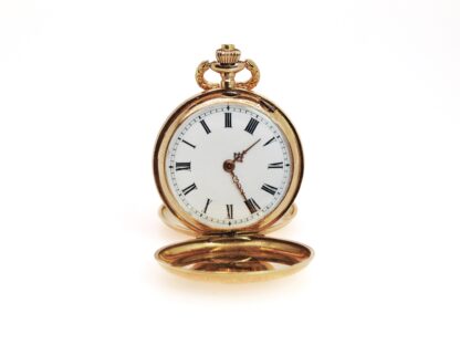 Ladies Pocket Watch, Savonette, 14 k gold, around 1900