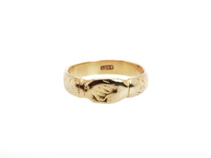 Mani-in-Fede-Ring, 18 ct gold, 19th Century