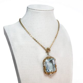 Pendant with Sparkling Aquamarine, c. 1935